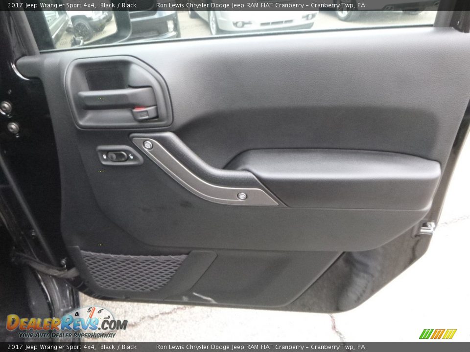 2017 Jeep Wrangler Sport 4x4 Black / Black Photo #13