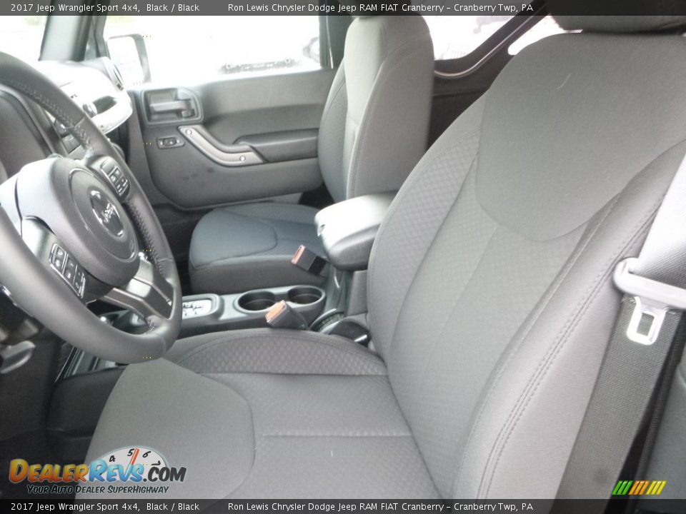 2017 Jeep Wrangler Sport 4x4 Black / Black Photo #16