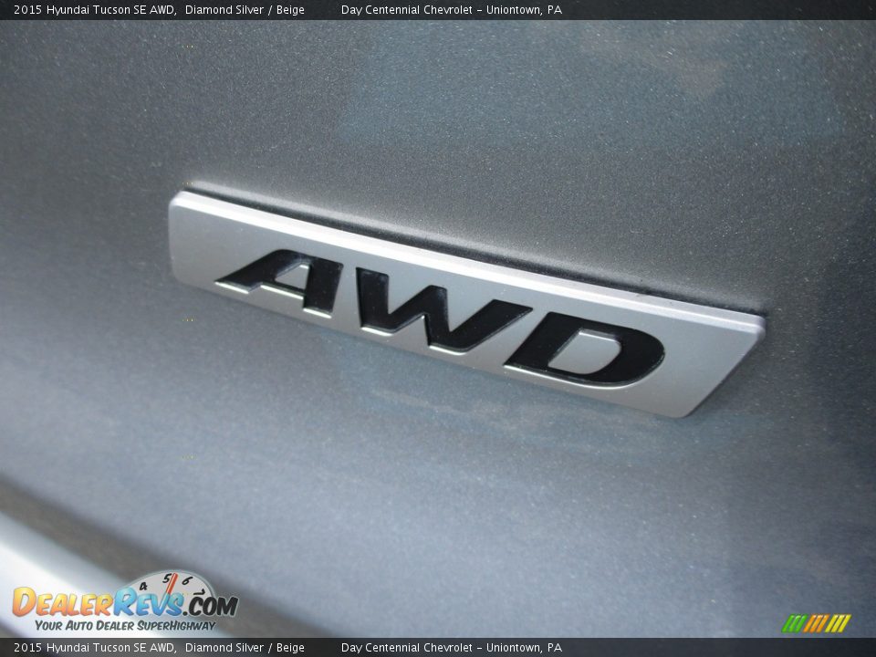 2015 Hyundai Tucson SE AWD Diamond Silver / Beige Photo #5
