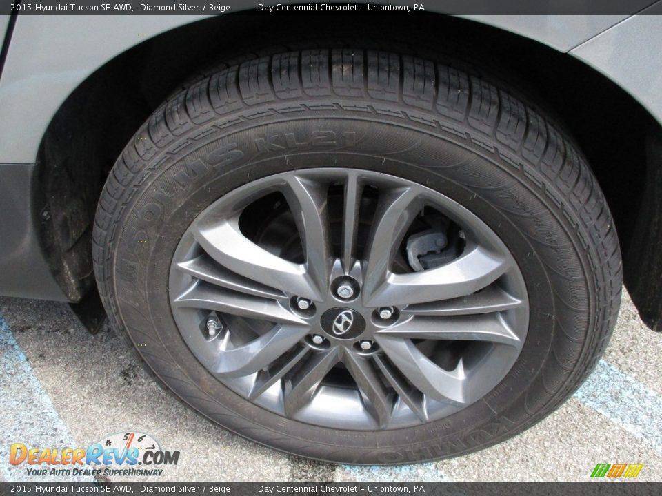 2015 Hyundai Tucson SE AWD Diamond Silver / Beige Photo #8