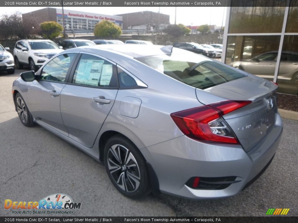 2018 Honda Civic EX-T Sedan Lunar Silver Metallic / Black Photo #2