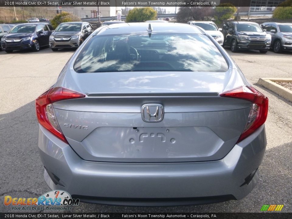 2018 Honda Civic EX-T Sedan Lunar Silver Metallic / Black Photo #3