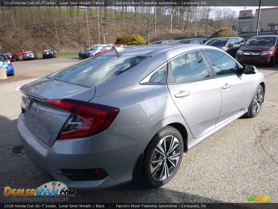 2018 Honda Civic EX-T Sedan Lunar Silver Metallic / Black Photo #4