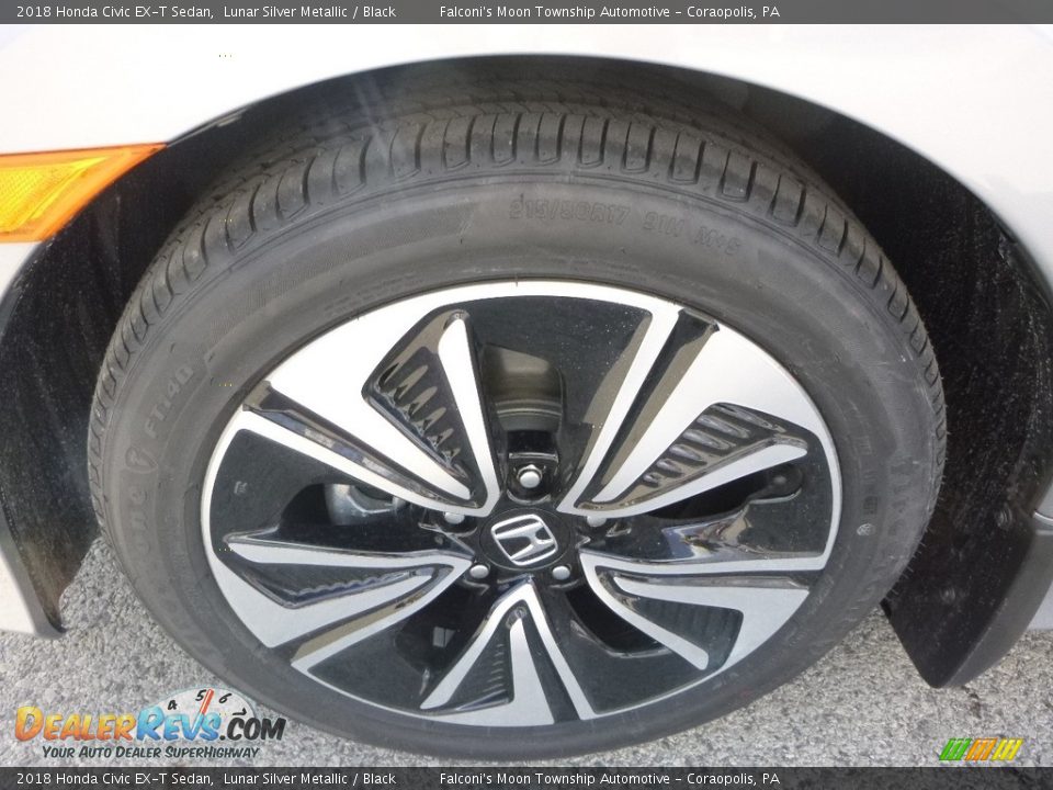 2018 Honda Civic EX-T Sedan Lunar Silver Metallic / Black Photo #7