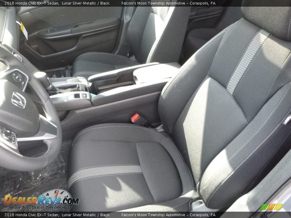 2018 Honda Civic EX-T Sedan Lunar Silver Metallic / Black Photo #8