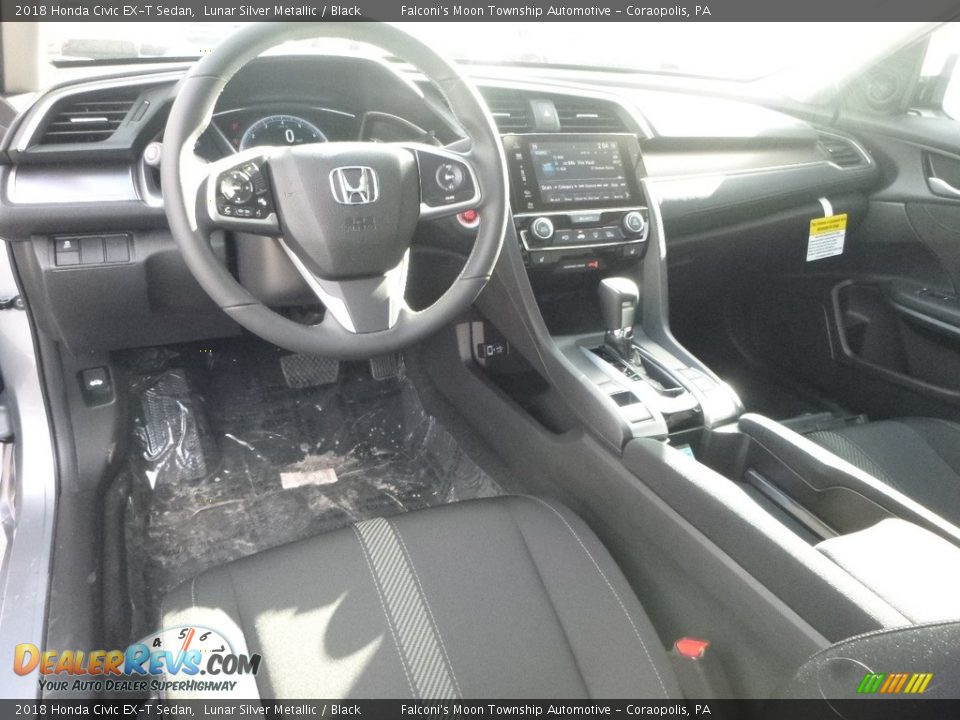 2018 Honda Civic EX-T Sedan Lunar Silver Metallic / Black Photo #11