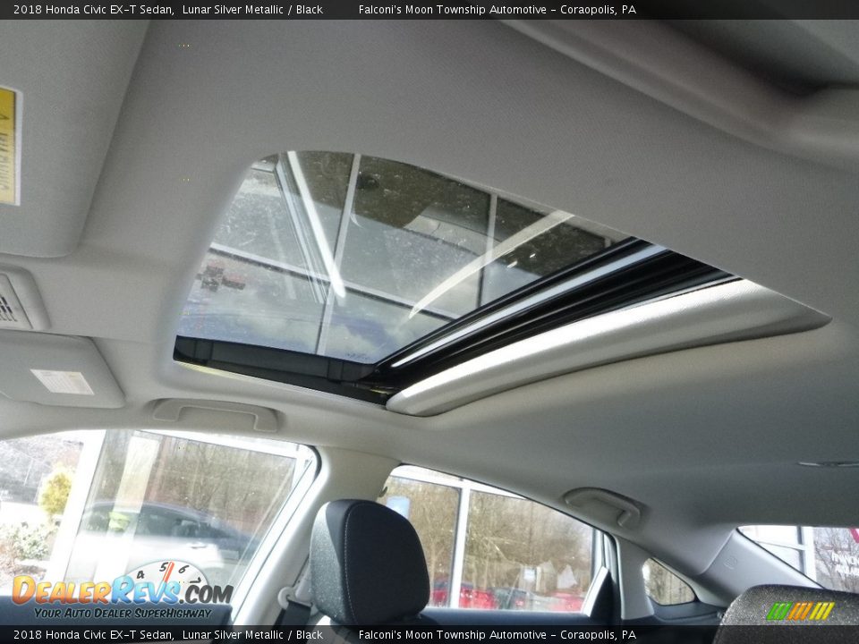 2018 Honda Civic EX-T Sedan Lunar Silver Metallic / Black Photo #14