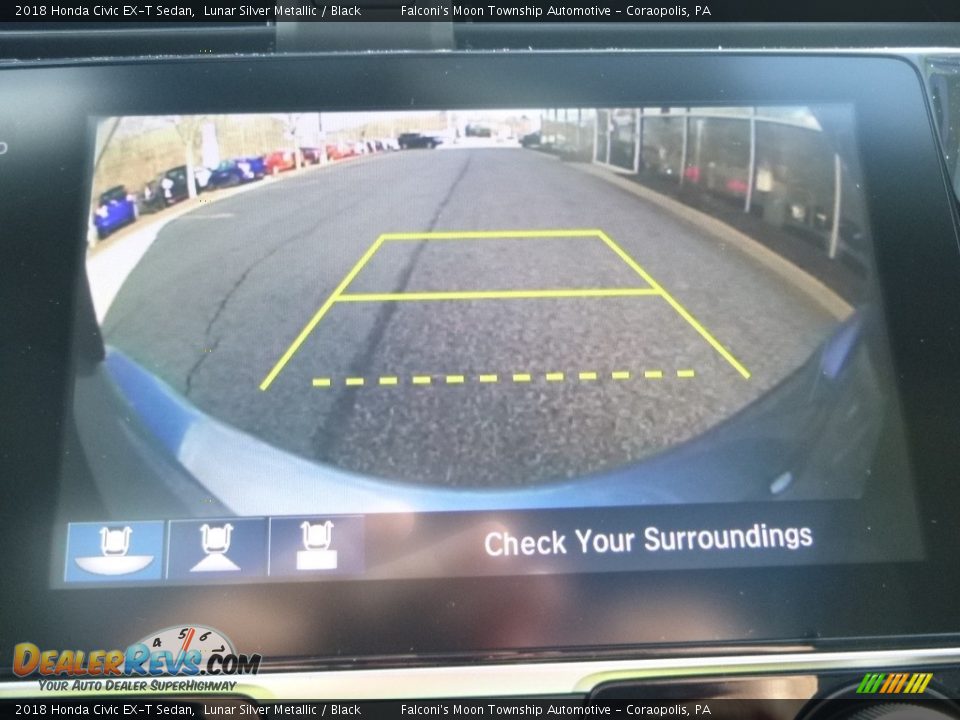 2018 Honda Civic EX-T Sedan Lunar Silver Metallic / Black Photo #16