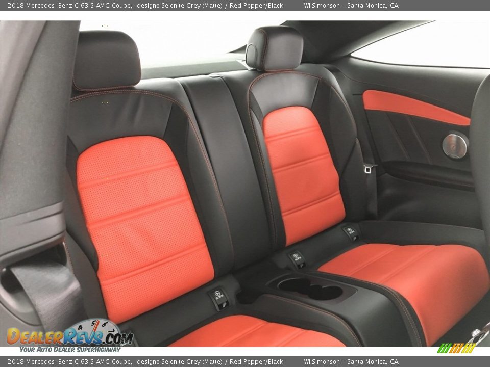 Rear Seat of 2018 Mercedes-Benz C 63 S AMG Coupe Photo #15