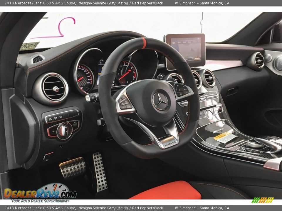 Dashboard of 2018 Mercedes-Benz C 63 S AMG Coupe Photo #20