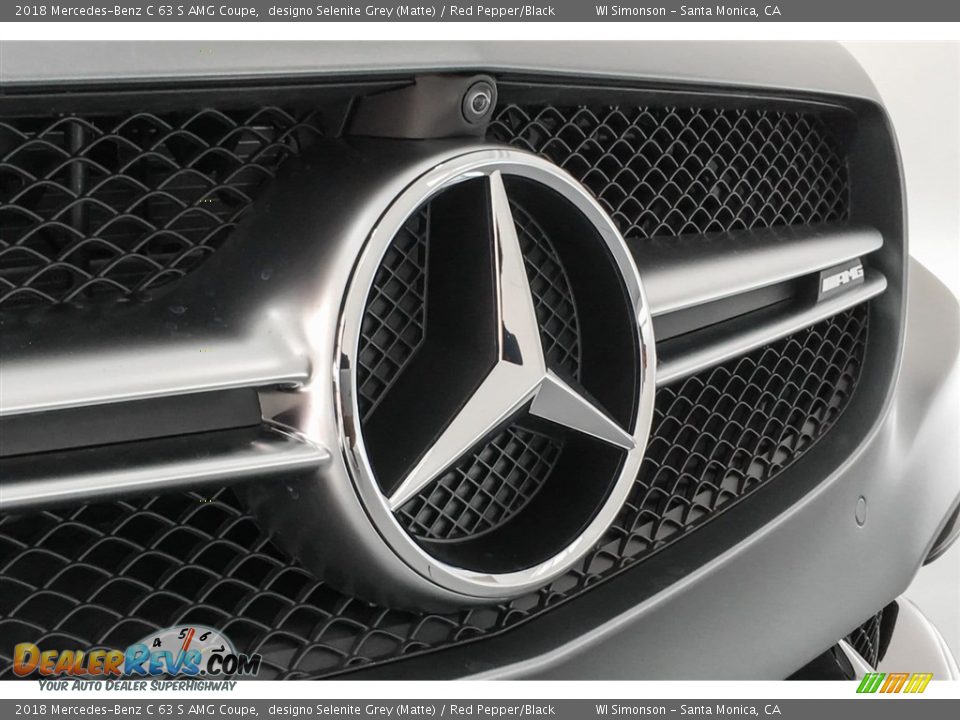 2018 Mercedes-Benz C 63 S AMG Coupe designo Selenite Grey (Matte) / Red Pepper/Black Photo #33