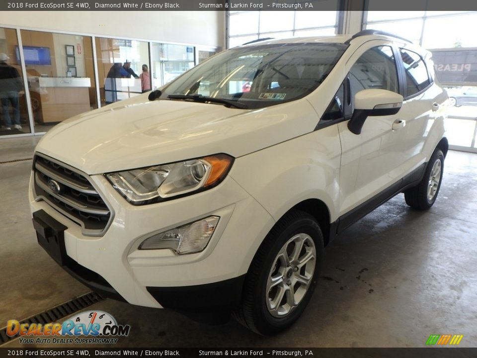 2018 Ford EcoSport SE 4WD Diamond White / Ebony Black Photo #4