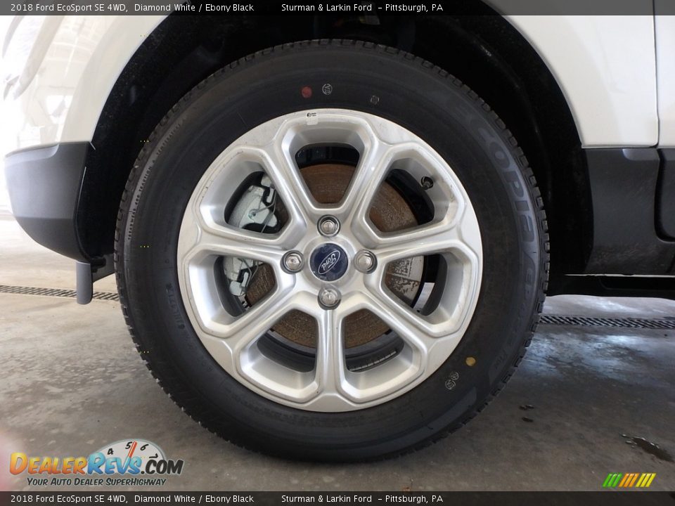 2018 Ford EcoSport SE 4WD Diamond White / Ebony Black Photo #5