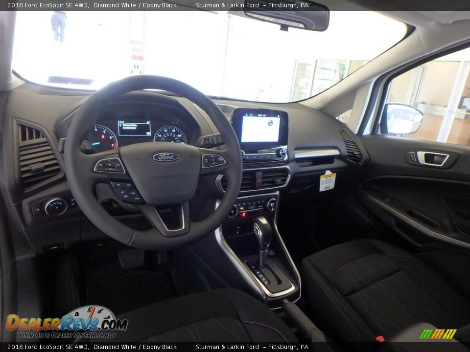 2018 Ford EcoSport SE 4WD Diamond White / Ebony Black Photo #8