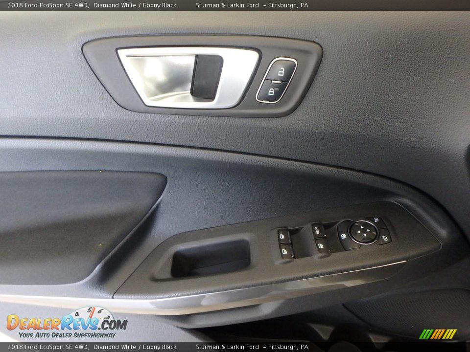 2018 Ford EcoSport SE 4WD Diamond White / Ebony Black Photo #9