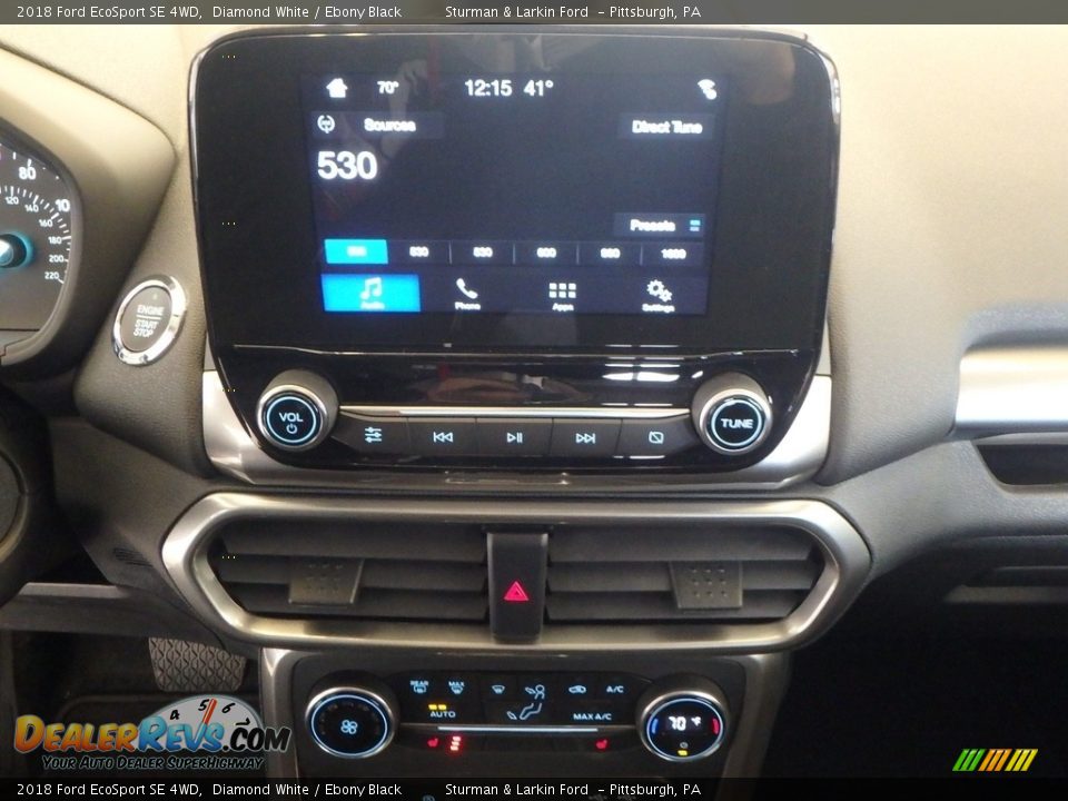 2018 Ford EcoSport SE 4WD Diamond White / Ebony Black Photo #13