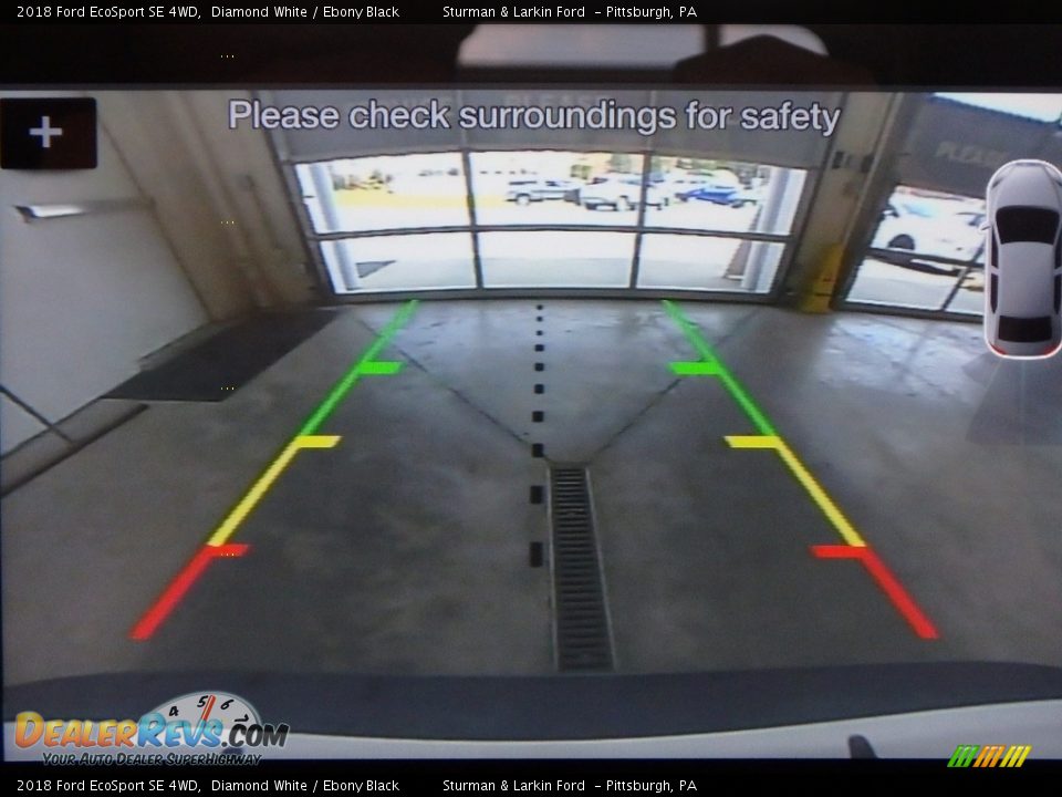 2018 Ford EcoSport SE 4WD Diamond White / Ebony Black Photo #14