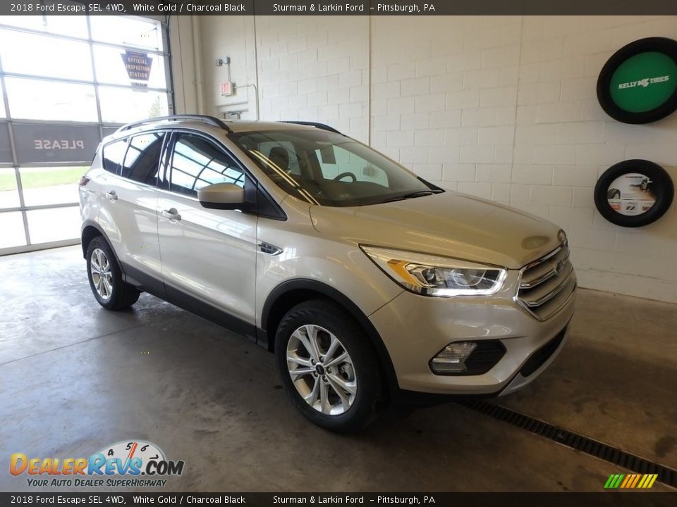 2018 Ford Escape SEL 4WD White Gold / Charcoal Black Photo #1