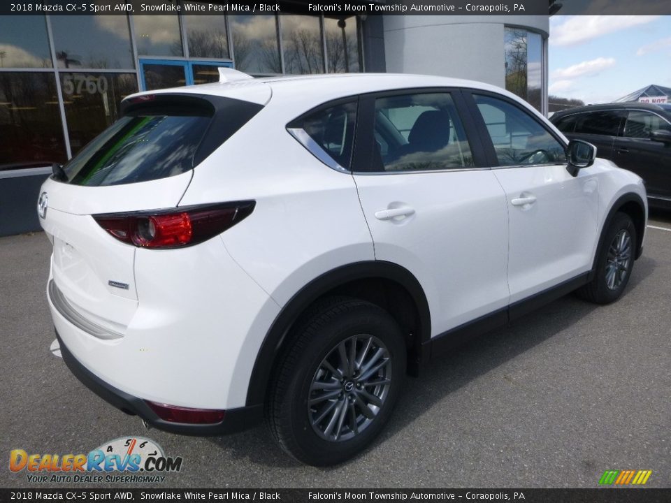 2018 Mazda CX-5 Sport AWD Snowflake White Pearl Mica / Black Photo #2
