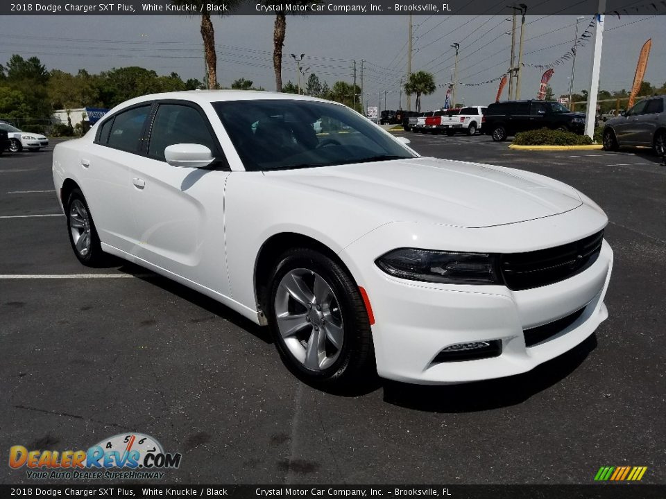 2018 Dodge Charger SXT Plus White Knuckle / Black Photo #6