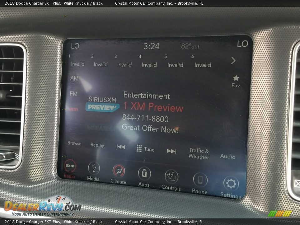 2018 Dodge Charger SXT Plus White Knuckle / Black Photo #14