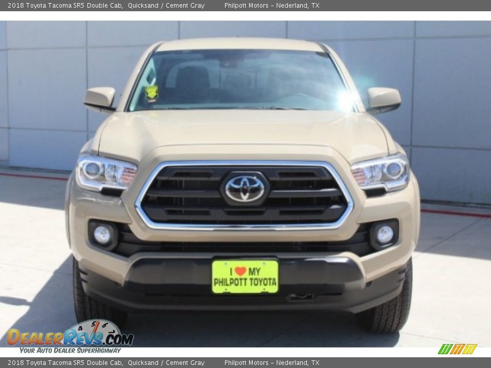 2018 Toyota Tacoma SR5 Double Cab Quicksand / Cement Gray Photo #2