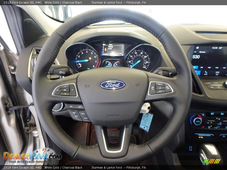 2018 Ford Escape SEL 4WD White Gold / Charcoal Black Photo #15