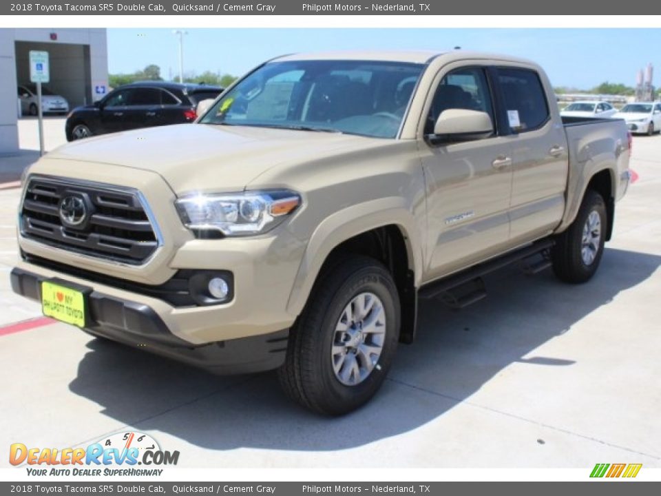 2018 Toyota Tacoma SR5 Double Cab Quicksand / Cement Gray Photo #3