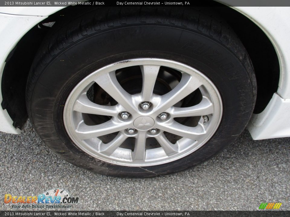 2013 Mitsubishi Lancer ES Wicked White Metallic / Black Photo #4