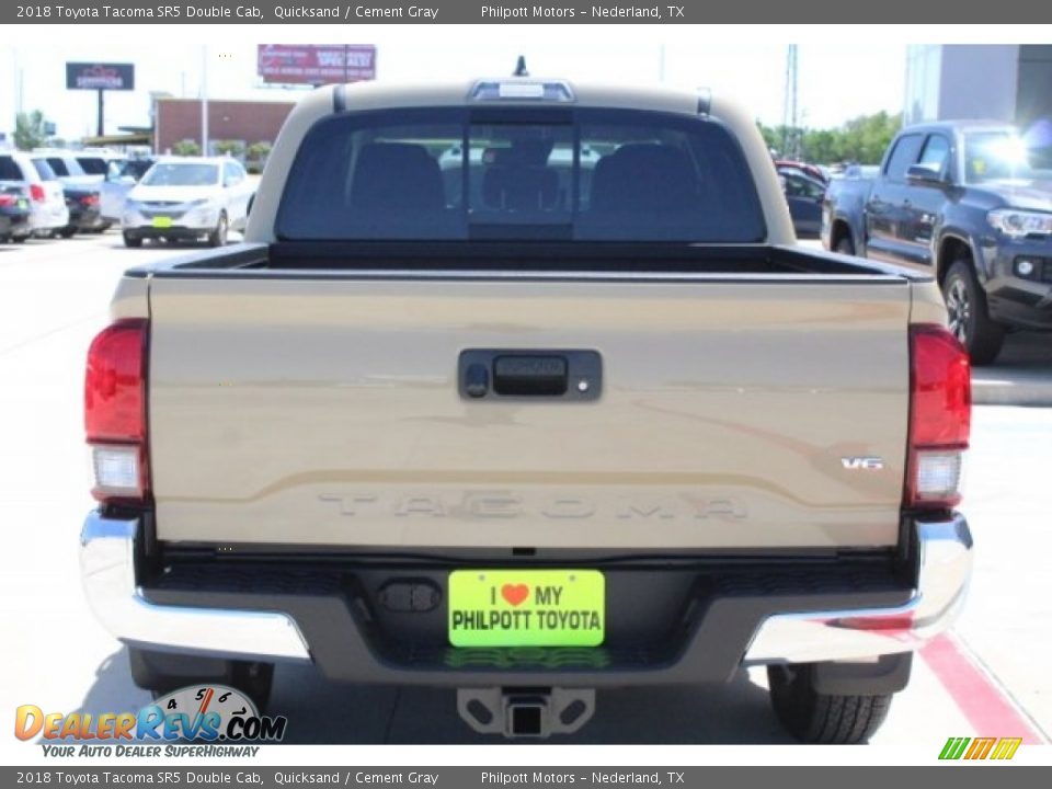 2018 Toyota Tacoma SR5 Double Cab Quicksand / Cement Gray Photo #7