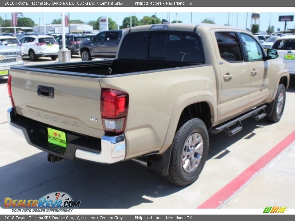 2018 Toyota Tacoma SR5 Double Cab Quicksand / Cement Gray Photo #8