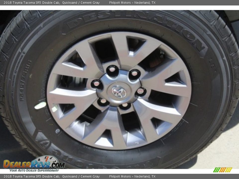 2018 Toyota Tacoma SR5 Double Cab Quicksand / Cement Gray Photo #10