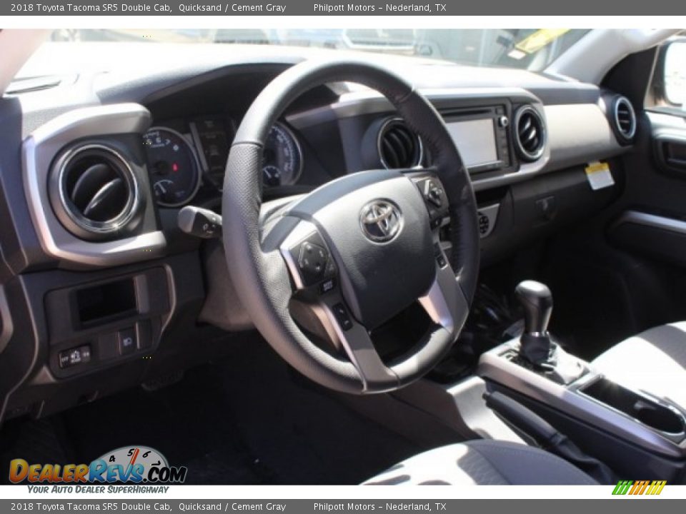 2018 Toyota Tacoma SR5 Double Cab Quicksand / Cement Gray Photo #12