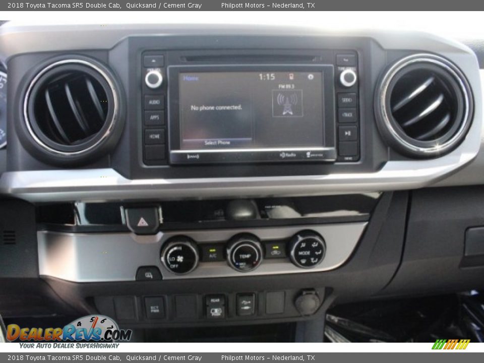 2018 Toyota Tacoma SR5 Double Cab Quicksand / Cement Gray Photo #15