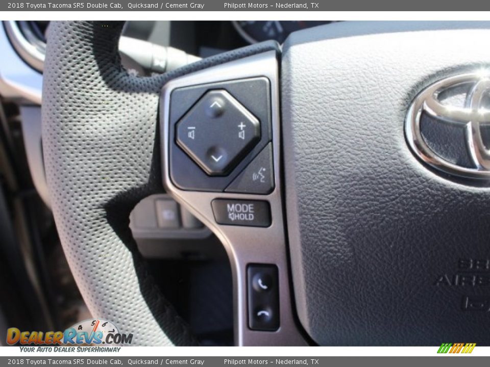 2018 Toyota Tacoma SR5 Double Cab Quicksand / Cement Gray Photo #17
