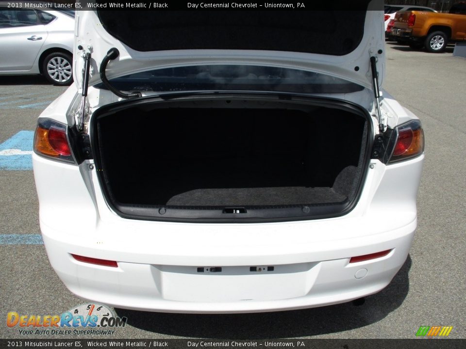 2013 Mitsubishi Lancer ES Wicked White Metallic / Black Photo #14