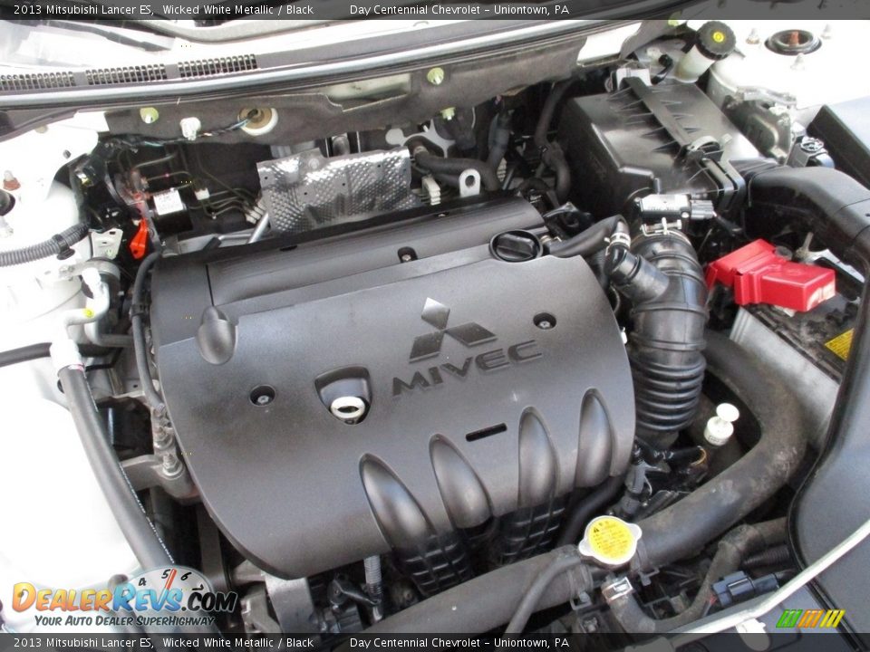 2013 Mitsubishi Lancer ES Wicked White Metallic / Black Photo #16