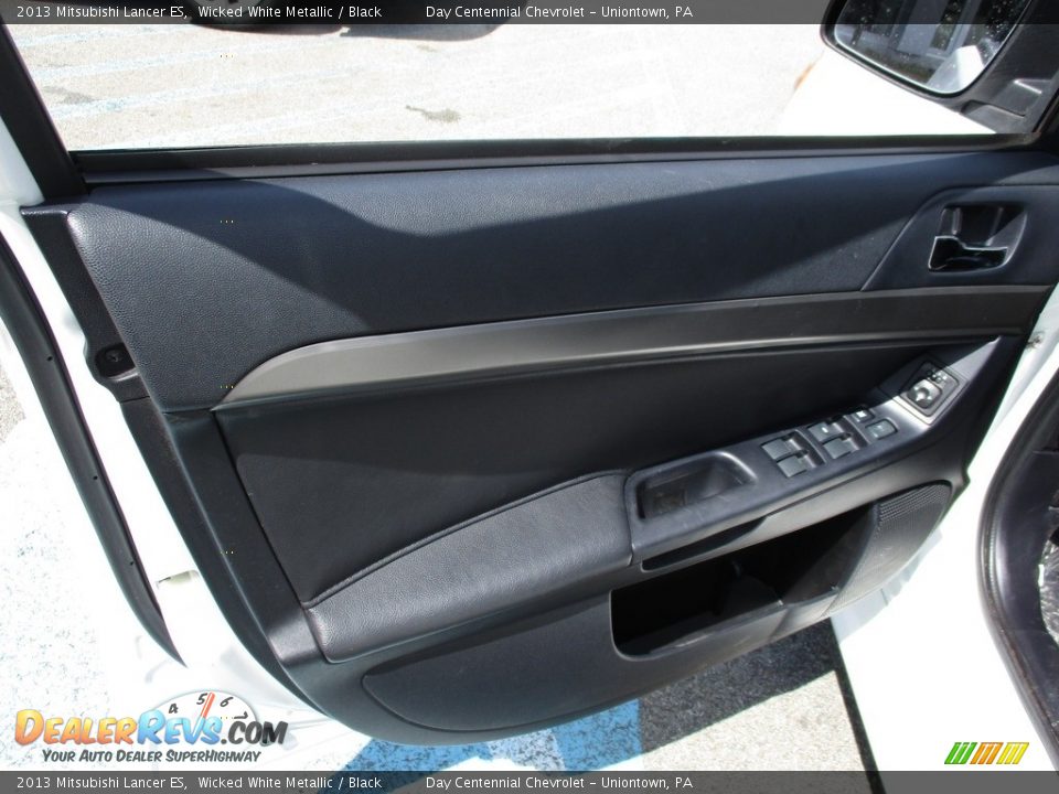 2013 Mitsubishi Lancer ES Wicked White Metallic / Black Photo #17