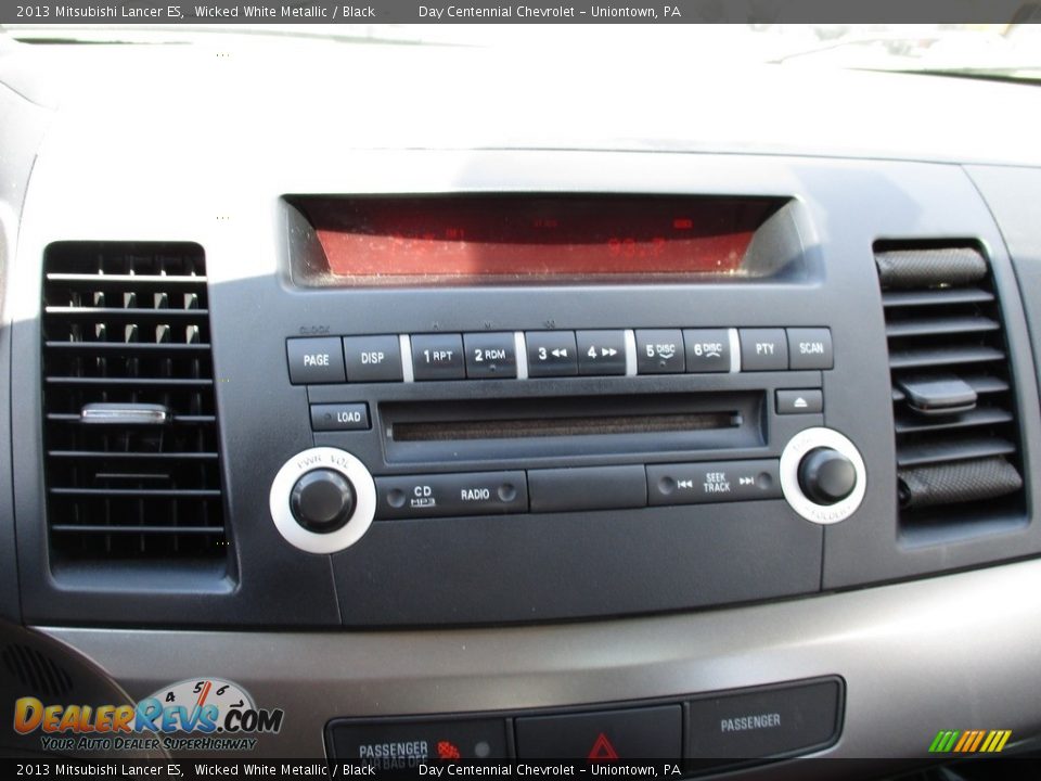 2013 Mitsubishi Lancer ES Wicked White Metallic / Black Photo #19