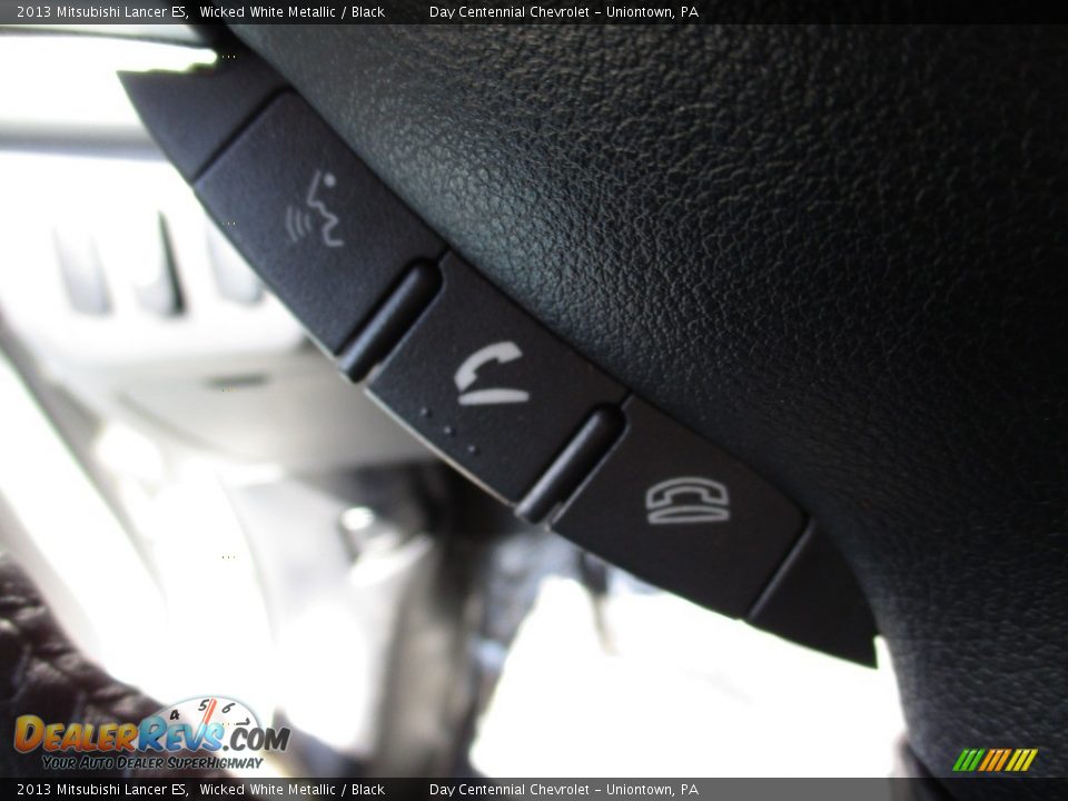 2013 Mitsubishi Lancer ES Wicked White Metallic / Black Photo #20