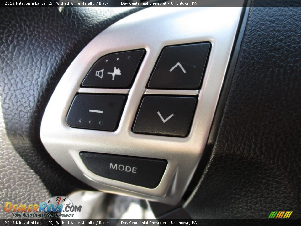 2013 Mitsubishi Lancer ES Wicked White Metallic / Black Photo #21