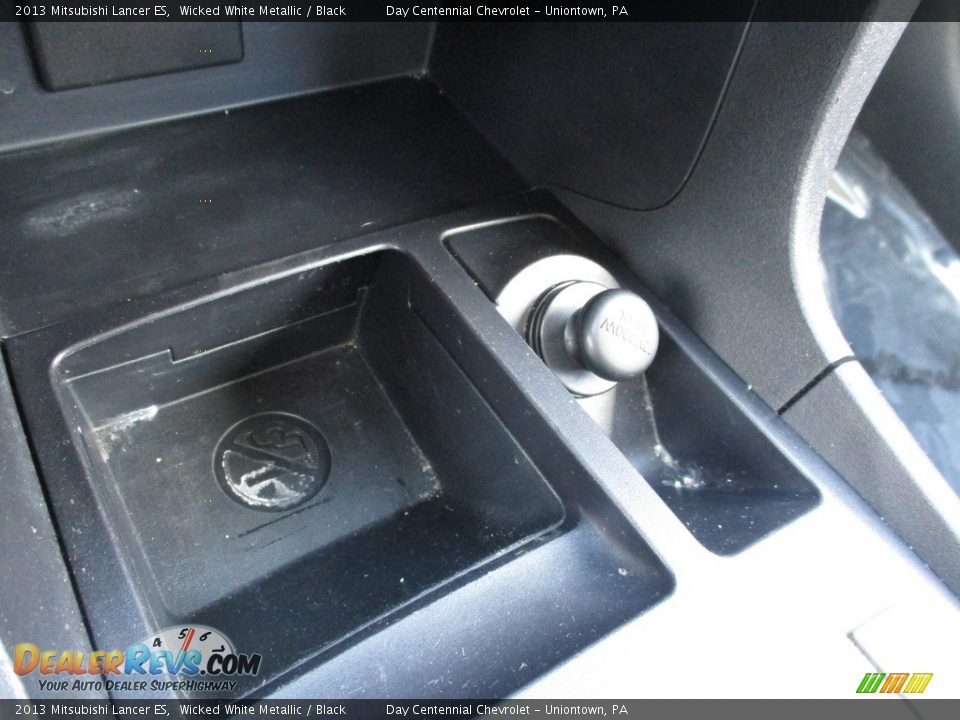 2013 Mitsubishi Lancer ES Wicked White Metallic / Black Photo #22