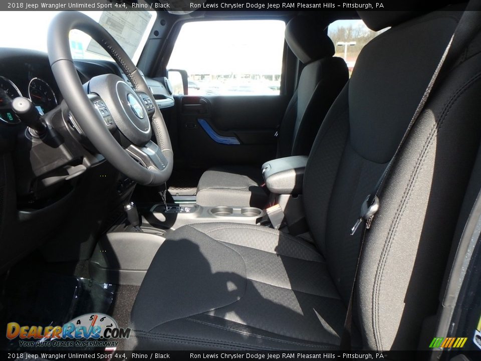 2018 Jeep Wrangler Unlimited Sport 4x4 Rhino / Black Photo #10