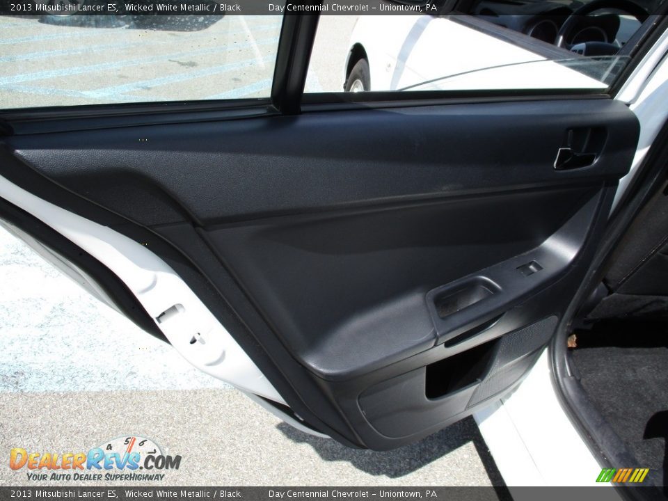 2013 Mitsubishi Lancer ES Wicked White Metallic / Black Photo #26