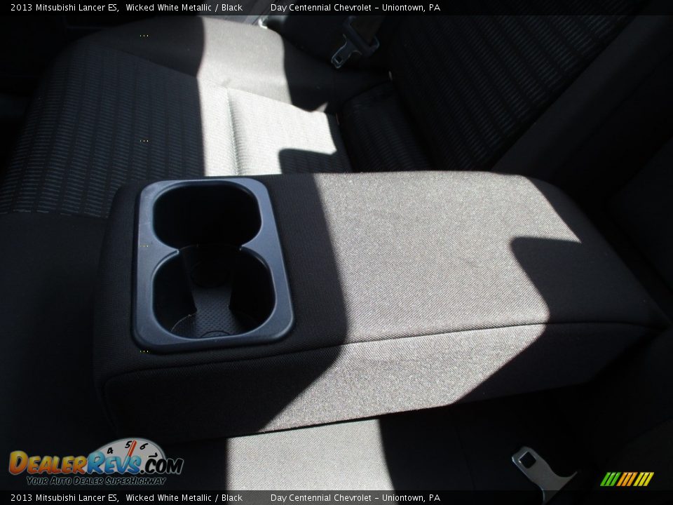 2013 Mitsubishi Lancer ES Wicked White Metallic / Black Photo #27