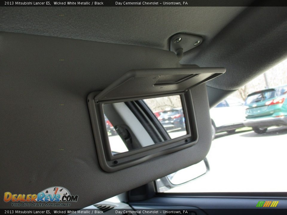 2013 Mitsubishi Lancer ES Wicked White Metallic / Black Photo #32