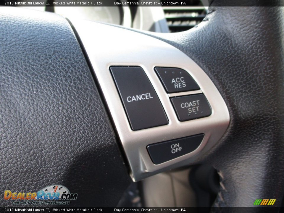 2013 Mitsubishi Lancer ES Wicked White Metallic / Black Photo #33