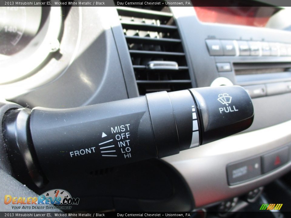 2013 Mitsubishi Lancer ES Wicked White Metallic / Black Photo #36