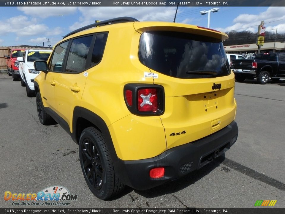 2018 Jeep Renegade Latitude 4x4 Solar Yellow / Black Photo #3