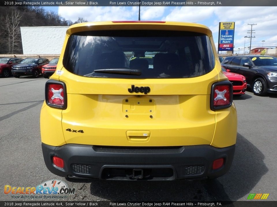 2018 Jeep Renegade Latitude 4x4 Solar Yellow / Black Photo #4